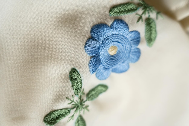 ręcznie haftowane motywy